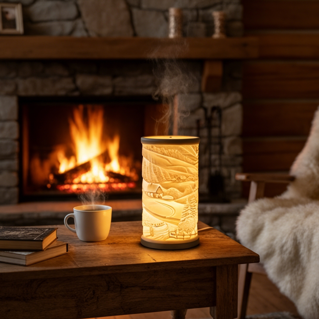 RELIEF-01 | 3D Printed Lithophane Art Lamp (Winter Edition)