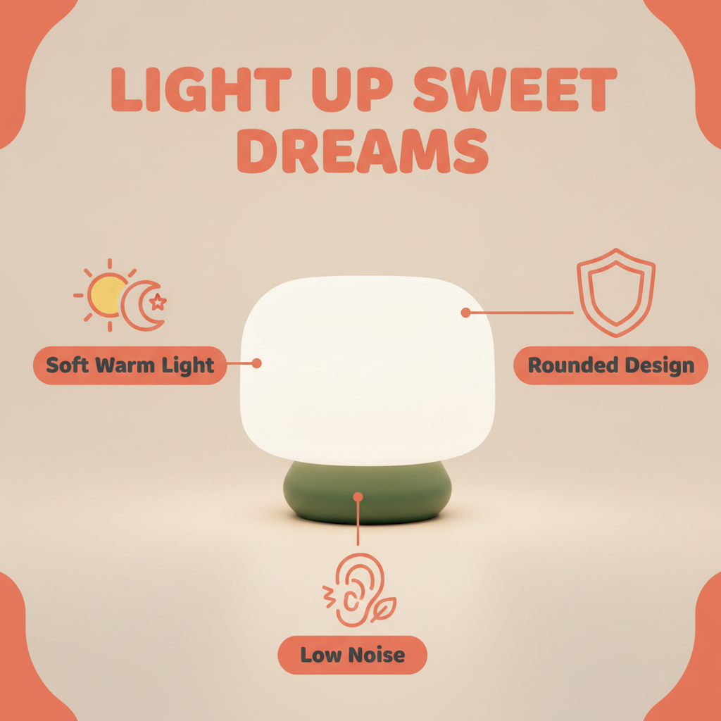 FOREST-01 | 3D Printed Nursery Night Light (Sage Green)