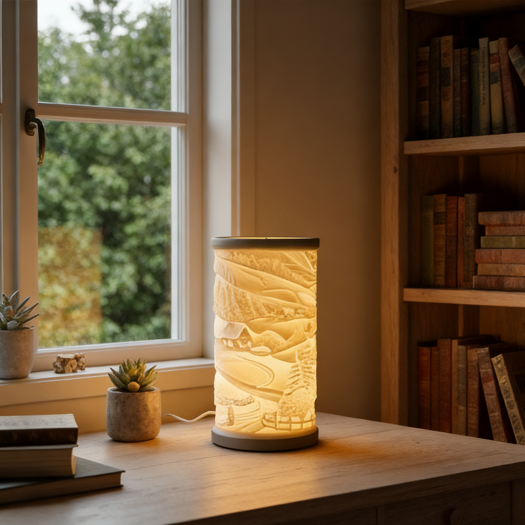 RELIEF-01 | 3D Printed Lithophane Art Lamp (Winter Edition)
