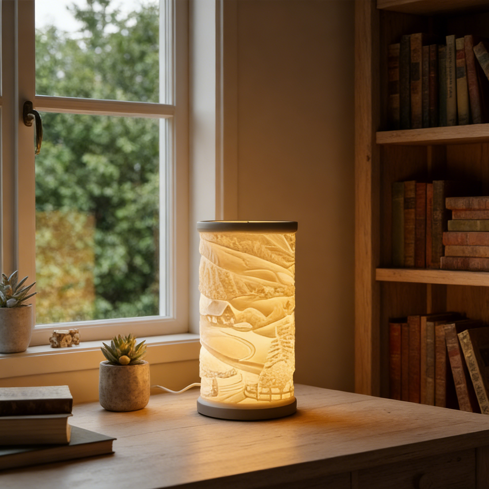 RELIEF-01 | 3D Printed Lithophane Art Lamp (Winter Edition)