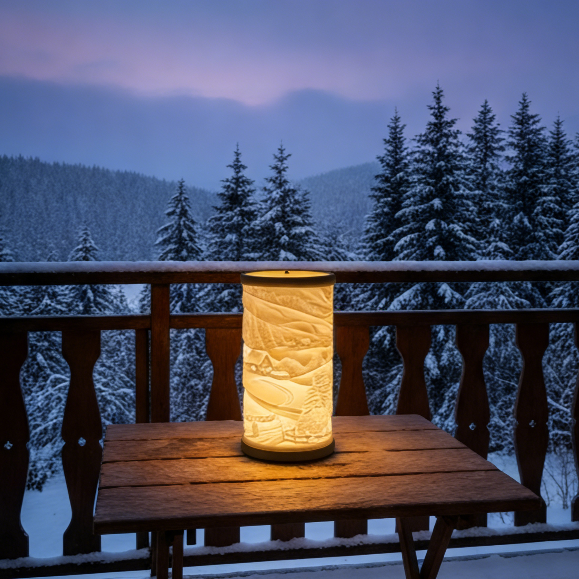 RELIEF-01 | 3D Printed Lithophane Art Lamp (Winter Edition)
