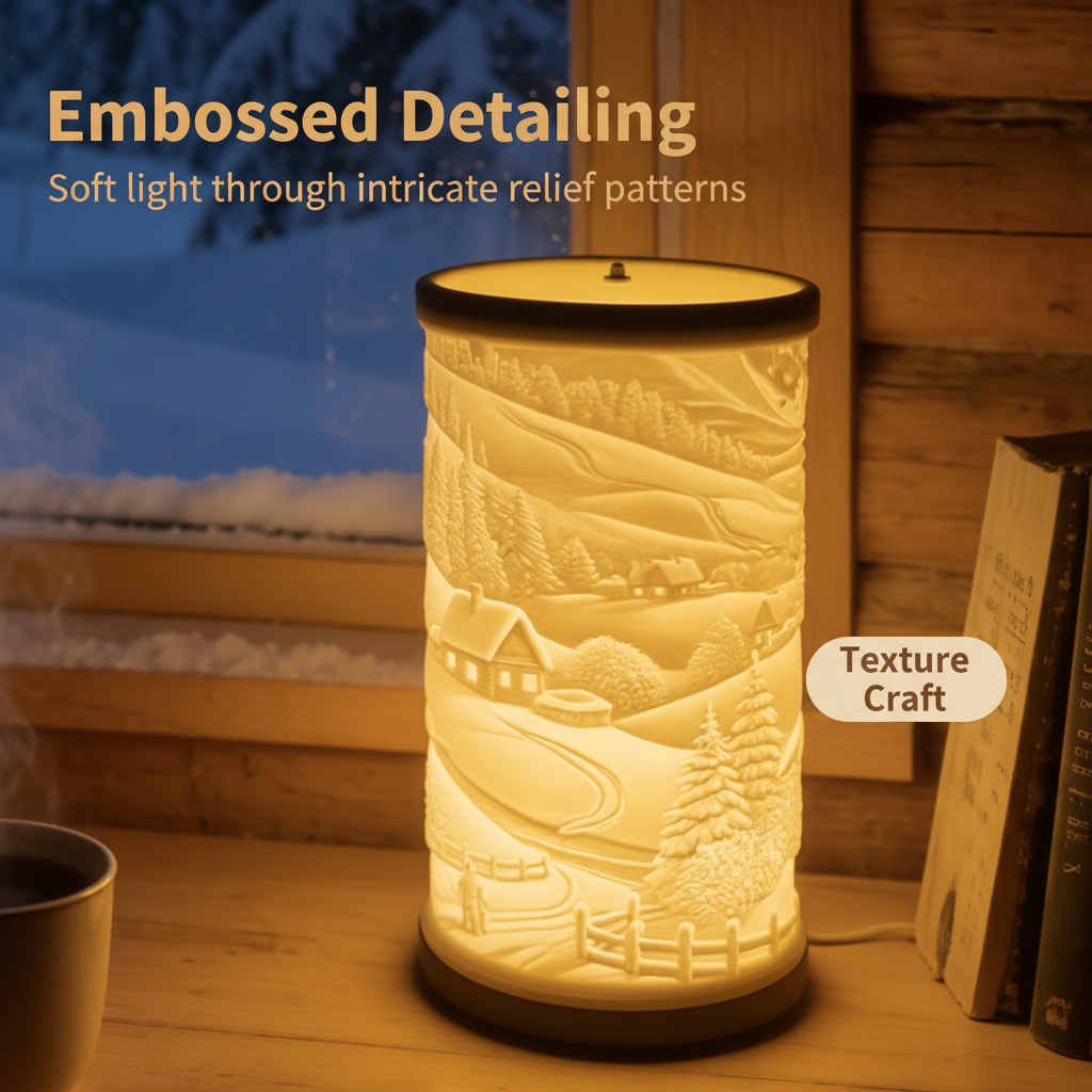 RELIEF-01 | 3D Printed Lithophane Art Lamp (Winter Edition)