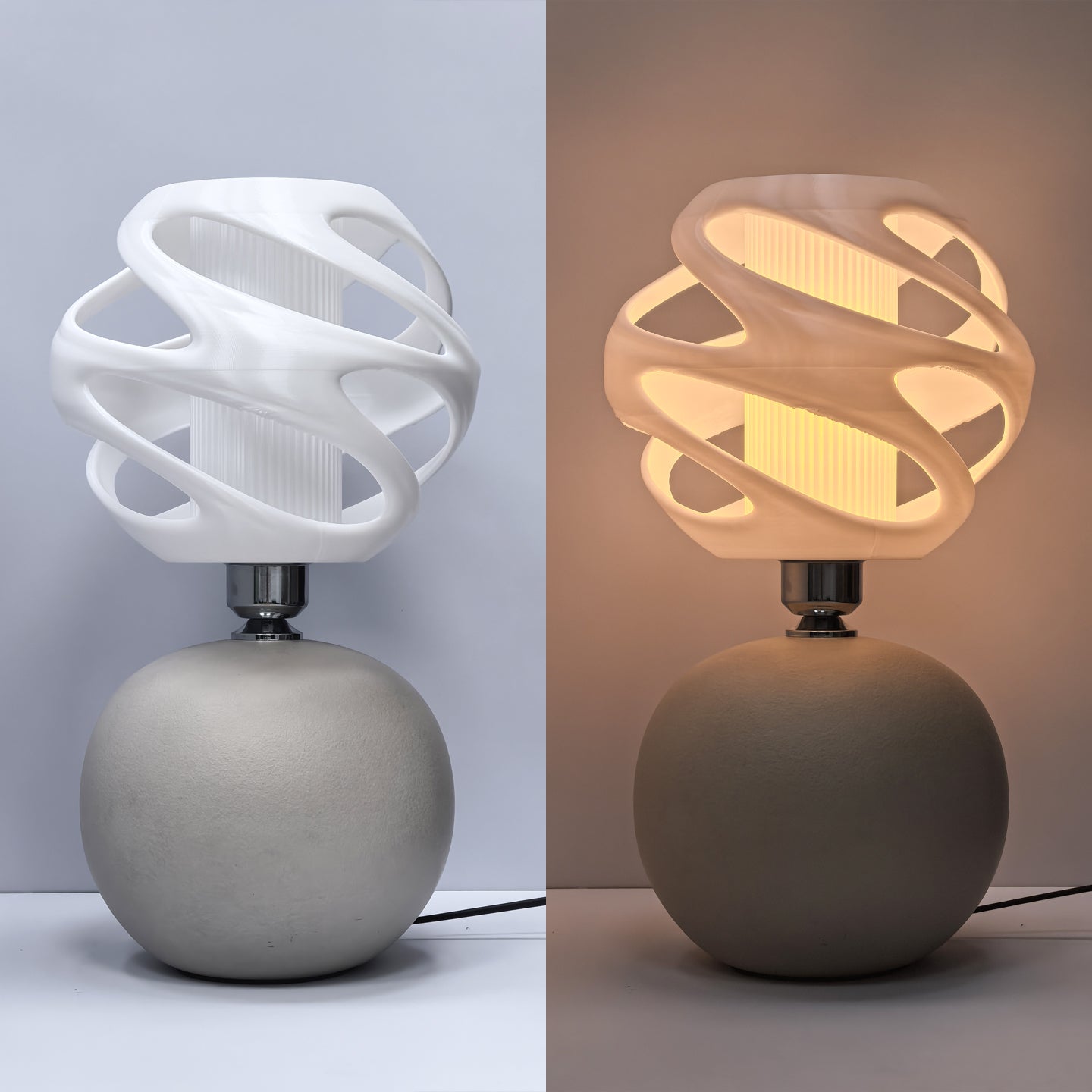 Vorticis Puff Table Lamp