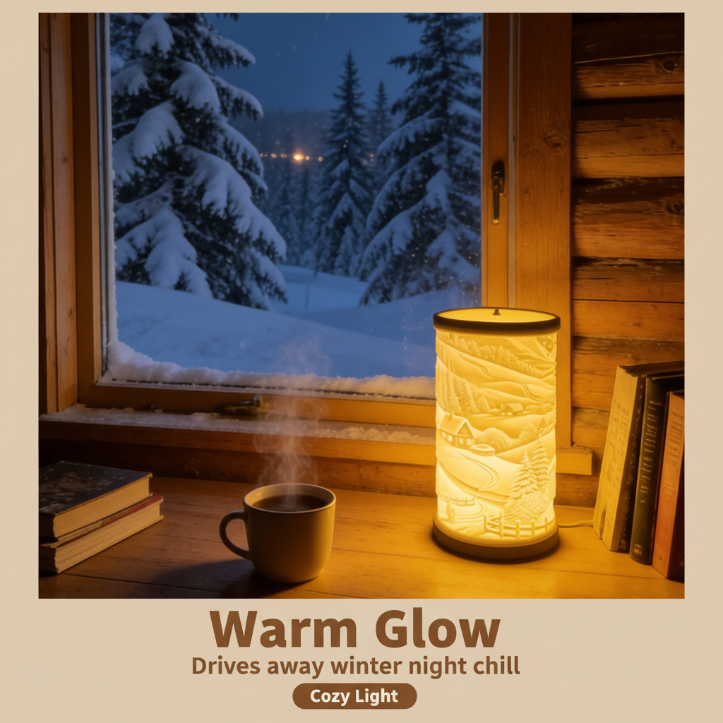 RELIEF-01 | 3D Printed Lithophane Art Lamp (Winter Edition)